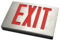 NYC Approved Cast Aluminum LED Exit Sign, Double Face