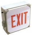 L-WL-REM - Wet Location LED Exit, Red/Battery Backup