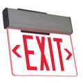 LED Edge Lit Exit Sign - SINGLE Face, Red