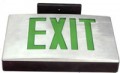 Diecast LED exit, AC-only, Green, Double Face